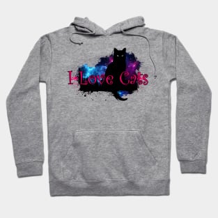 I Love Cats - Galaxy Hoodie